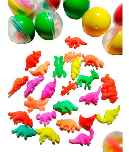 25 Bicho Cresce Água + Geleca Gruda P/ Kit Festa Cor Sortidas