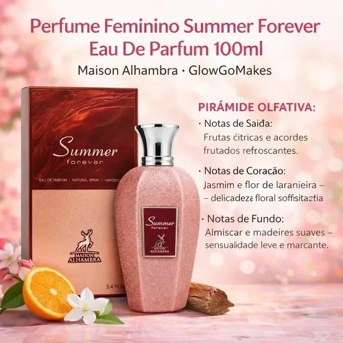香水(女性用) Summer Forever Eau de Parfum 100ml Perfume Feminino Summer Forever Eau De Parfum 100ml Maison