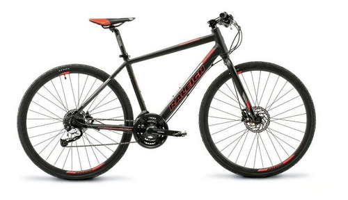 Bicicleta urbana Raleigh Urban 1.1 R700 21" 24v frenos de disco hidráulico cambios Shimano Tourney TX51 y Shimano Acera M3000 color negro/rojo  