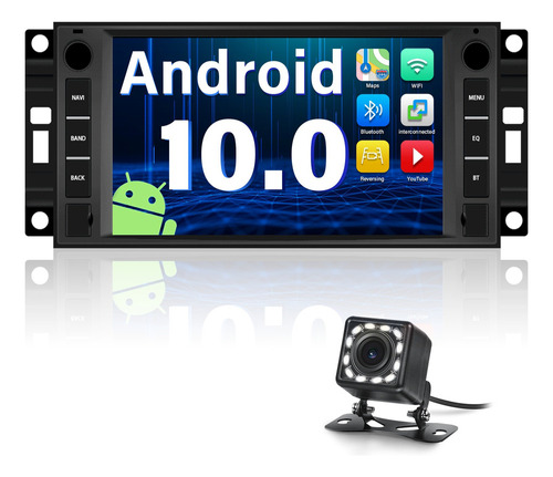 Radio 2+32g Android 10.0 Para Auto Jeep Chevrolet Chrysler