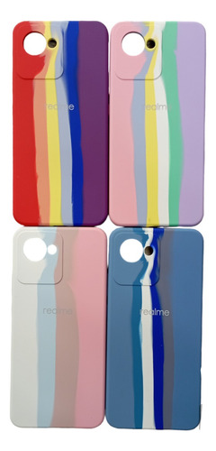 Forro Silicone Case Arcoiris Realme C30