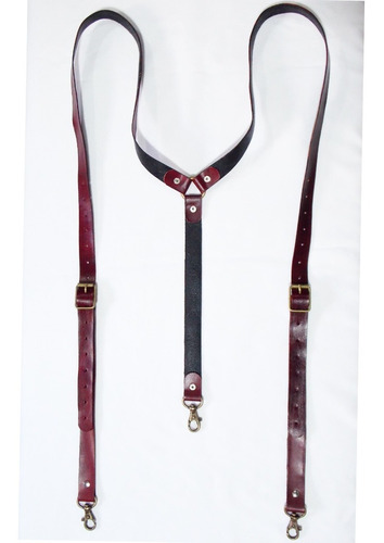 Tirador Pantalón Suspenders Mosq Gatillo Cuero Heb Bron 2cm