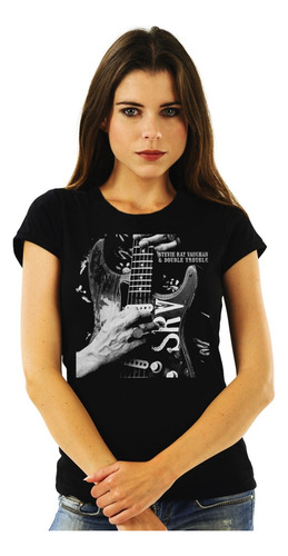 Polera Mujer Stevie Ray Vaughan And Double Trouble Guitar Ro