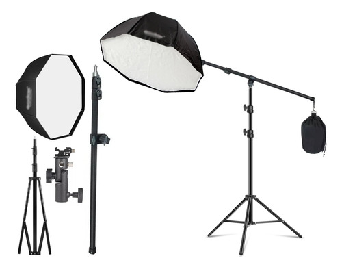 Octabox 80cm + Tripie 2.90m + Brazo Telescopico Linco