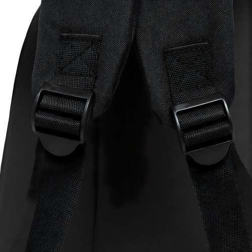Mochila Unissex Escolar Casual Faculdade Desenho Do Tecido Liso Cor Preto Coban