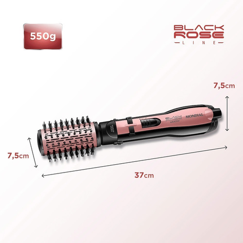 Escova Rotativa Black Rose Line Mondial Er-10 Mondial 220v