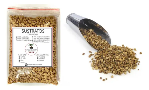 Mezcla De Akadama Y Kiryu 70/30 Ibaraki, Grano Medio 1 Litro