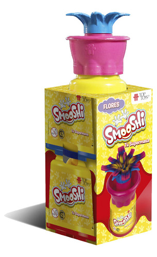 Juego De Masas Smooshi Mix Flores Pote X2 Top Toys Color Azul y Rojo