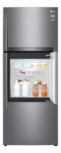 Refrigerador inversor LG LT44MDP platinum silver 3 no frost com freezer 445L