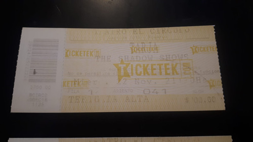 Lote Entradas Recital Metal - Carcass Lacuna Katatonia Tarja (Usado)
