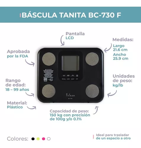 BÁSCULA TANITA BC-730 F  Importamos y distribuimos equipo para el  nutriólogo