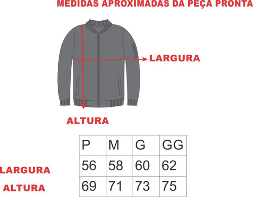 Imagem 2 de 2 de Moldes Jaqueta Bomber Forrada Masculina