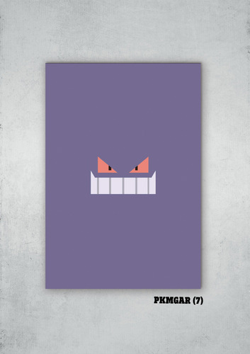 Cuadros Poster Pokemon Gengar 50x70 (gar 7)
