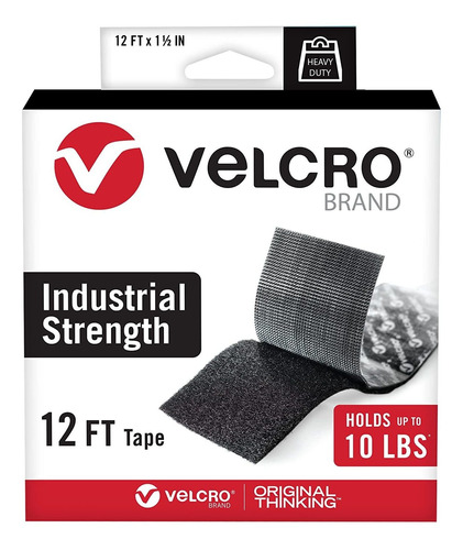 Cinta Resistente Marca Velcro Adhesivo 3.66 M. Negro