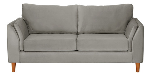 Sofa Milan 2c Tela Velvet Gris