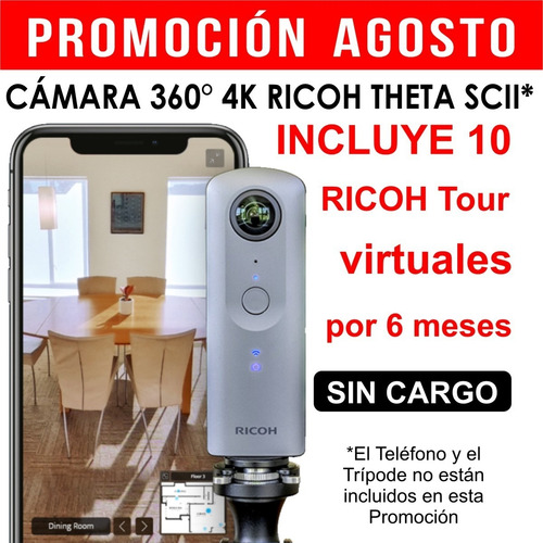 Cámara 360° Ricoh Theta Sc2 4k Dist. Oficial De Ricoh Arg.
