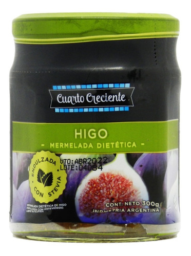 Mermelada Dietetica De Higo X 300 Gr - Cuarto Creciente