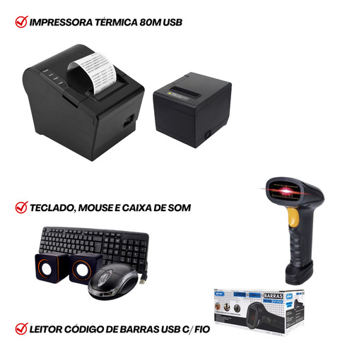 Kit Pdv Completo + Sistema (grátis) / Comércio Geral