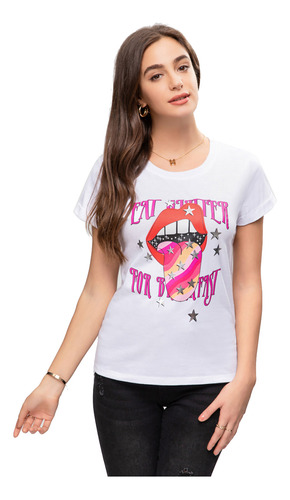 Polera I Roll Up Blanco Mujer Fashion's Park