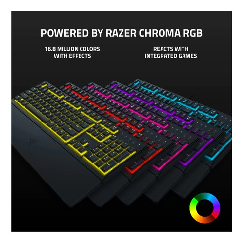 Teclado Us Razer Ornata V3 X Membrana Low Profile (ingles)