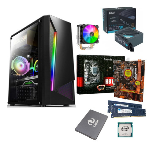 Computadora Pc Gamer Intel Core I7 16ram 512ssd Fuente 650w