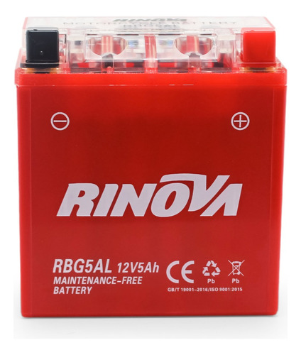 Bateria De Gel Para Motocicleta 12v 5ah Rinova