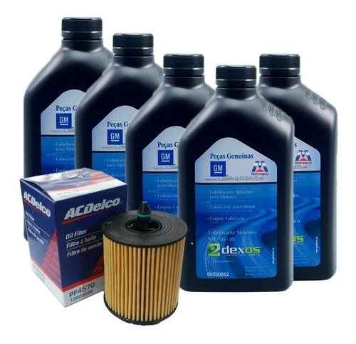 Kit Filtro + 4l Aceite Original 5w30 Chevrolet Captiva 2.4