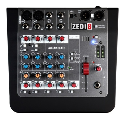 Allen & Heath Zedi8 Mixer E Interfaz Usb 2x2 / Zed-i8