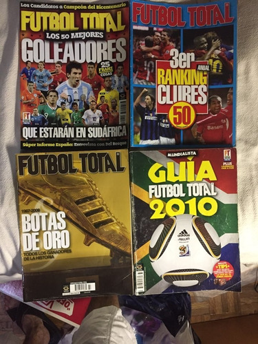 5 Revistas De Colección Futbol Total Mas 21 Posters Nike