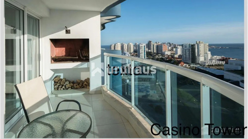 Alquiler Apartamento Dos Dormitorios Playa Mansa Casino Tower Parrillero Propio