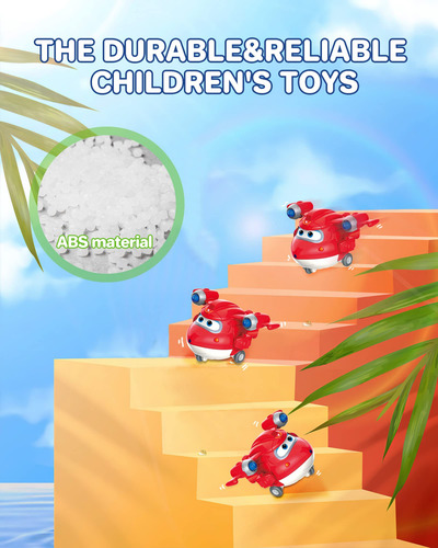 Pacote De 15 Transformadores Toy Super Wings Com Rodas Móvei