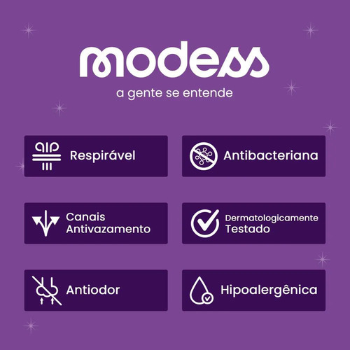 Absorvente Íntimo Suave Com Abas Modess 8un Evergreen