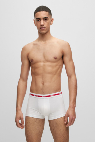2 Pack De Boxer Hugo Cotton Stretch Suave Hombre - Original