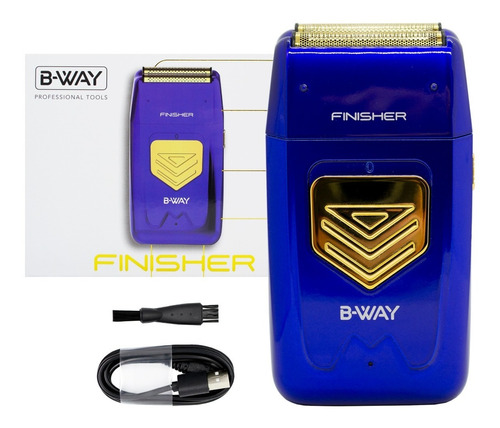B-way Finisher Blue Shaver Afeitadora Inalámbrica Barba 6c