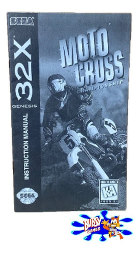 32x Moto Cross Manual Original 