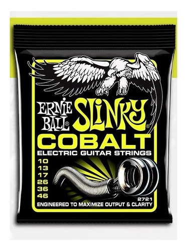 Cuerdas Ernie Ball 2721  Slinky Cobalt 10-46 G. Eléctrica