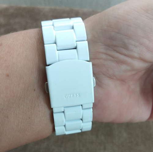 Relógio De Pulso Guess Branco - Lindíssimo!