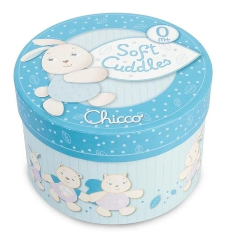 Caixa De Música Chicco Soft Cuddles Azul De Pelúcia