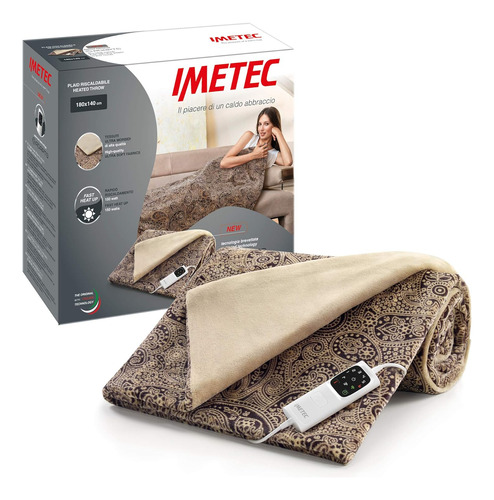 Imetec Adapto Velvet Jacquard, Manta Eléctrica De 140 X 180