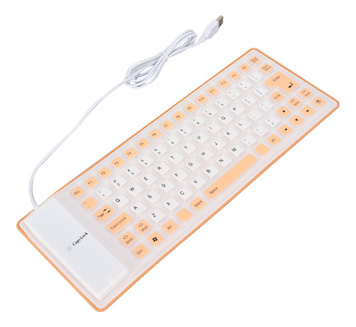 Teclado De Silicona Plegable, Diseño Totalmente Sellado, Lig