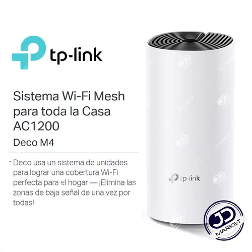 SISTEMA Wifi MESH DECO PARA TODA LA CASA M4 TP-LINK AC1200 (2 PACK)