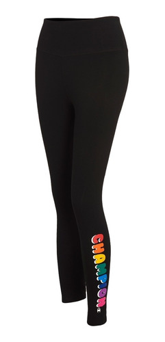 Leggings Champion Authentic Tight Graphic Negro Para Mujer