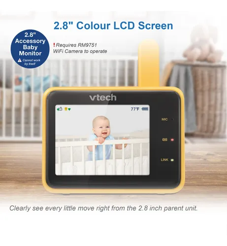 Monitor Para Bebés Vtech Rm2701 2.8 Con Cámara Wifi Rm9751
