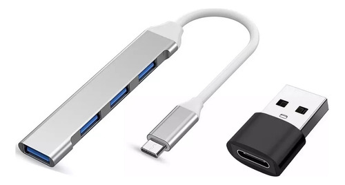 Hub Multipuerto Usb 3.0 Carcaza Aluminio 4 Puertos Adaptador