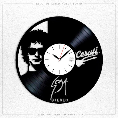 Cerati Soda Stereo Reloj De Pared Y De Escritorio Rock 