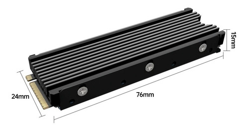 Imagem 3 de 8 de Dissipador De Calor Ssd M.2 2280 Pcie Nvme Compativel C/ Ps5