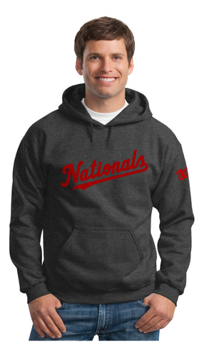 Sudadera Capucha Nationals Washington Nacionales Mlb M1 Msi