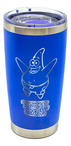 Termo Yite Azul 500 Ml Diseño Patricio Estrella