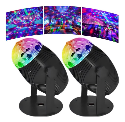 2 Luces De Escenario Rgb For Fiesta Discoteca Estroboscópic