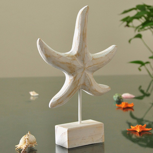 Pájaro De Mar Estrella De Mar Madera Adornos Estilo